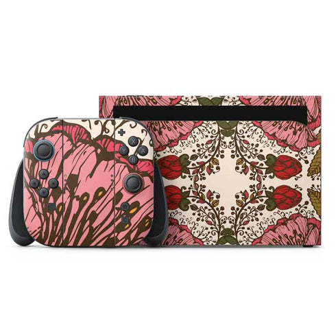 Rose Bud Floral Nintendo Skins