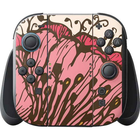 Rose Bud Floral Nintendo Switch 2 (2025) with Joy-Con Skin