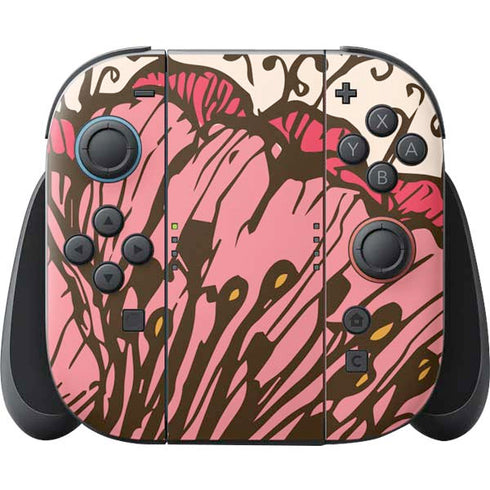 Rose Bud Floral Nintendo Switch 2 (2025) Joy-Con Controller Skin