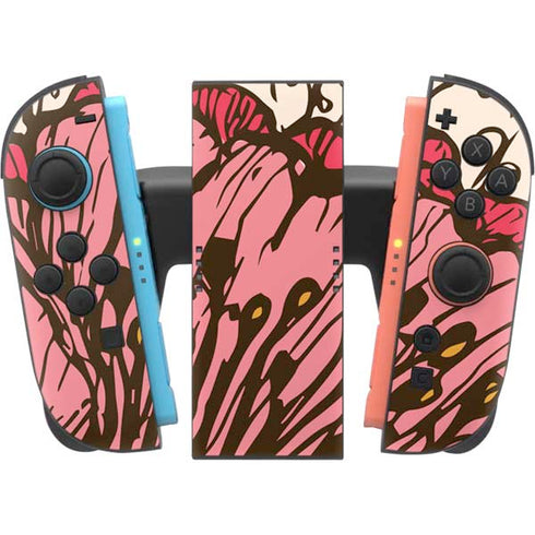 Rose Bud Floral Nintendo Switch 2 (2025) Joy-Con Controller Skin