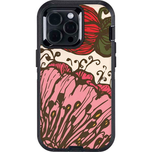 Rose Bud Floral Otterbox Defender iPhone Skin