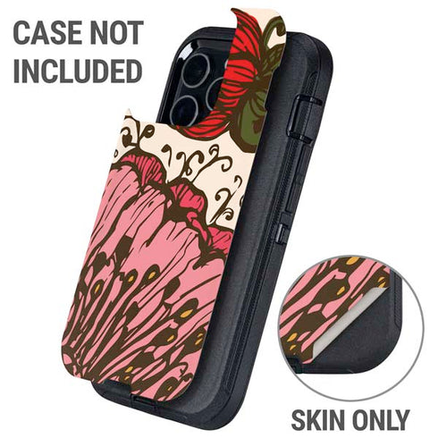 Rose Bud Floral Otterbox Defender iPhone Skin