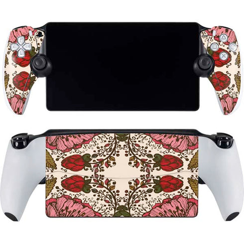 Rose Bud Floral PlayStation Portal Remote Player Skin