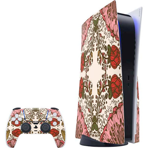 Rose Bud Floral PlayStation PS5 Skins