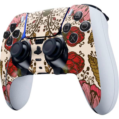 Rose Bud Floral PS5 DualSense Edge Pro Controller Skin