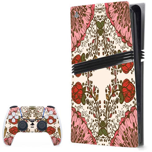 Rose Bud Floral PS5 Pro Bundle Skin