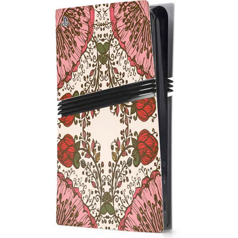Rose Bud Floral PS5 Pro Console Skin