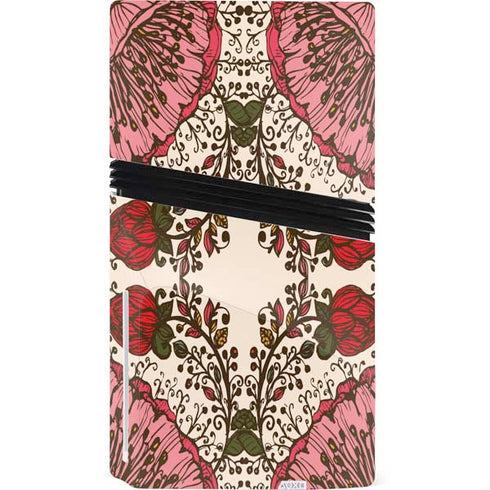 Rose Bud Floral PS5 Pro Disk Bundle Skin