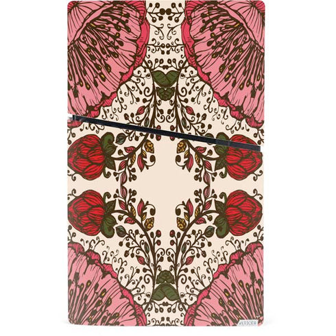 Rose Bud Floral PS5 Slim Digital Edition Console Skin