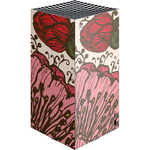 Rose Bud Floral XBox Series X Digital Edition Console Skin