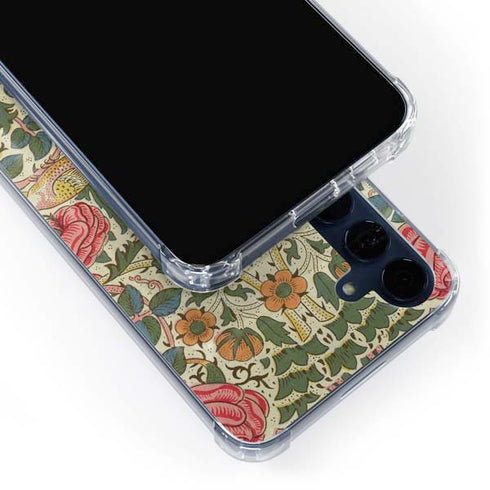 Rose by William Morris Galaxy A55 5G Clear Case