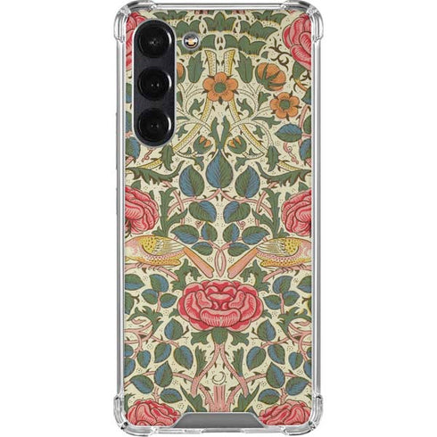 Rose by William Morris Galaxy S24 FE Clear Case