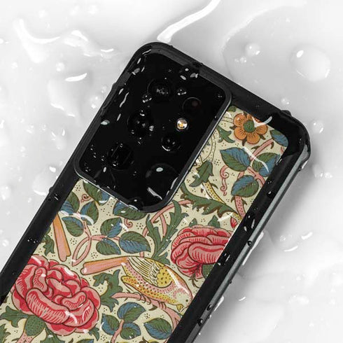 Rose by William Morris Galaxy S24 Ultra Waterproof Case