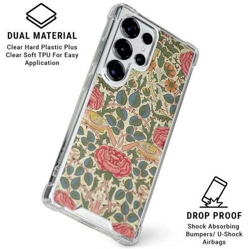 Rose by William Morris Galaxy S25 Ultra Clear Case