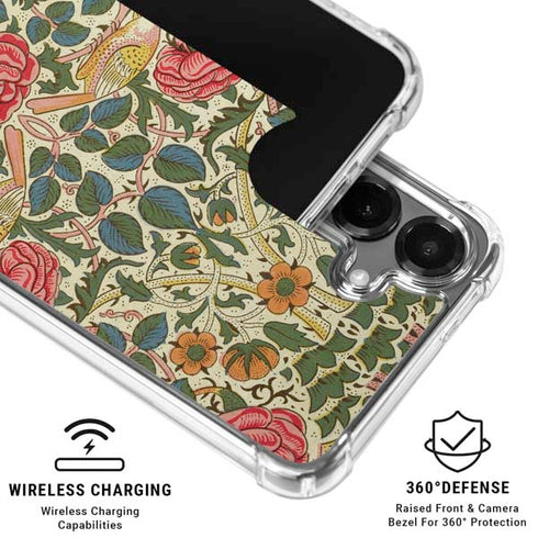 Rose by William Morris Galaxy S26 Clear Case