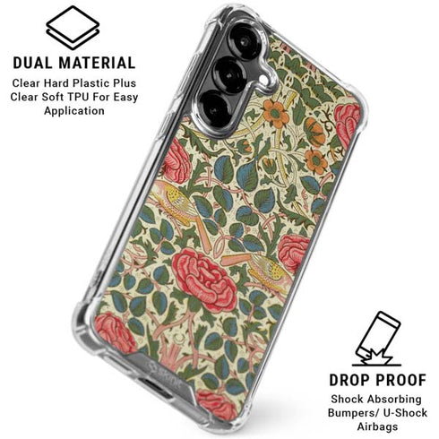 Rose by William Morris Galaxy S26 Clear Case