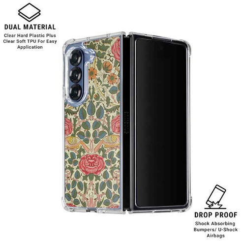 Rose by William Morris Galaxy Z Fold6 Clear Case