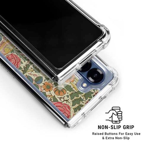Rose by William Morris Galaxy Z Fold6 Clear Case