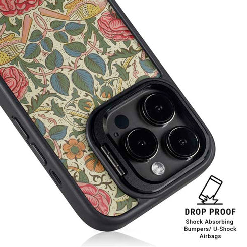 Rose by William Morris iPhone 14 Pro Kickstand Case