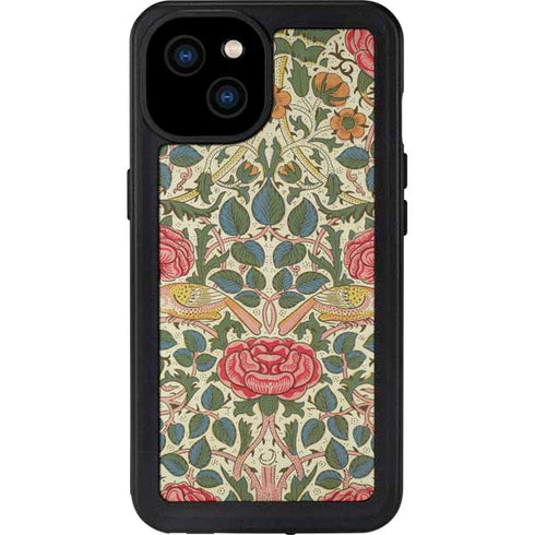 Rose by William Morris iPhone 15 Plus Waterproof Case
