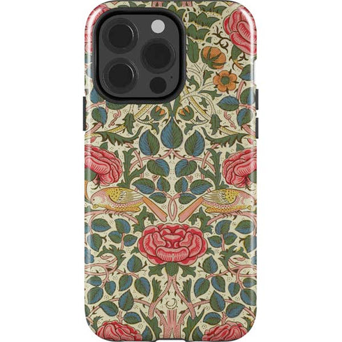 Rose by William Morris iPhone 15 Pro Impact Case