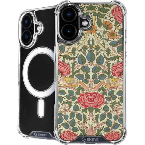 Rose by William Morris iPhone 16 MagSafe Case