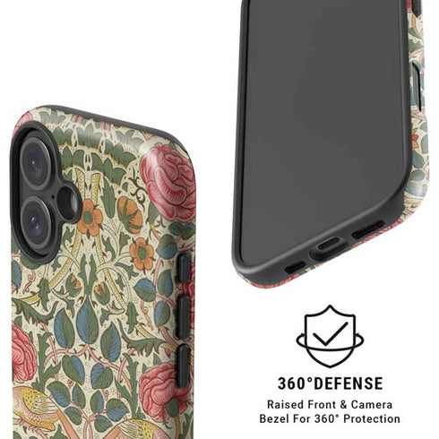 Rose by William Morris iPhone 16 Plus Magsafe Impact Case