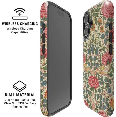 Rose by William Morris iPhone 16 Plus Magsafe Impact Case