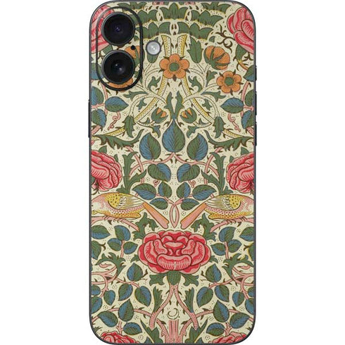 Rose by William Morris iPhone 16 Plus Skin