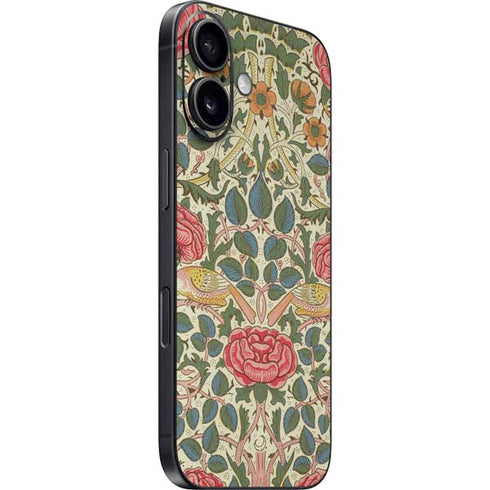 Rose by William Morris iPhone 16 Plus Skin