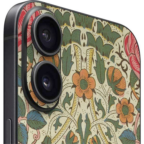 Rose by William Morris iPhone 16 Plus Skin