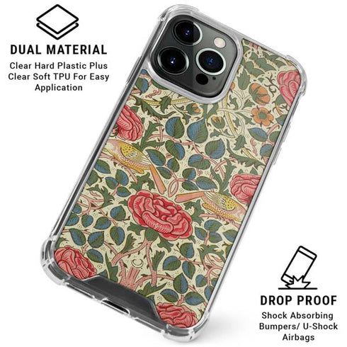 Rose by William Morris iPhone 16 Pro Max Clear Case