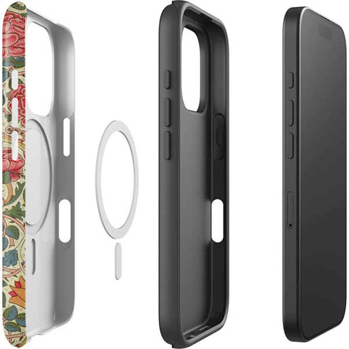 Rose by William Morris iPhone 16 Pro Max Magsafe Impact Case