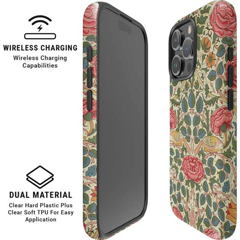 Rose by William Morris iPhone 16 Pro Max Magsafe Impact Case