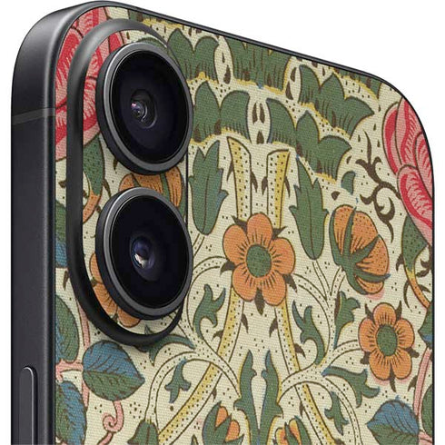Rose by William Morris iPhone 16 Skin