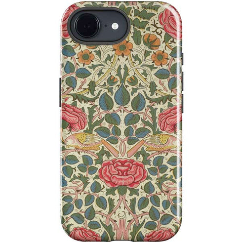 Rose by William Morris iPhone 16e Impact Case