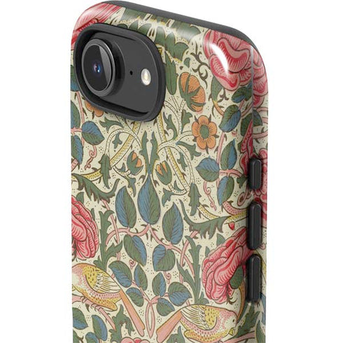 Rose by William Morris iPhone 16e Impact Case