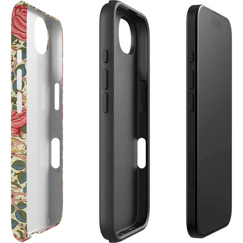 Rose by William Morris iPhone 16e Impact Case