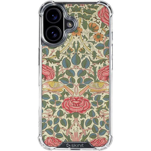 Rose by William Morris iPhone 17 Clear Case