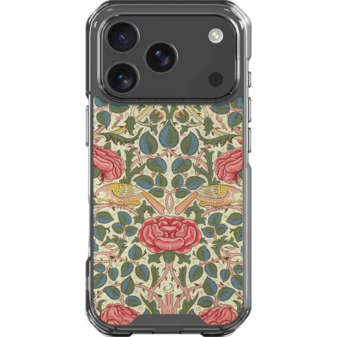 Rose by William Morris iPhone 18 Pro Clear Case