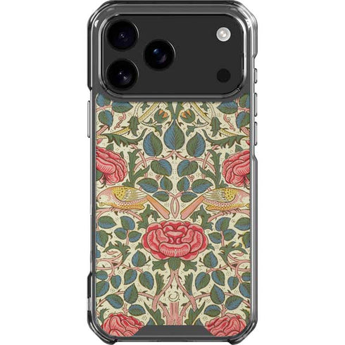 Rose by William Morris iPhone 18 Pro Max Clear Case