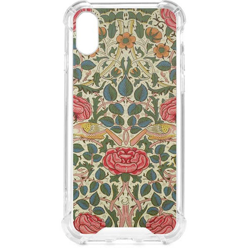 Rose by William Morris iPhone XS Clear Case
