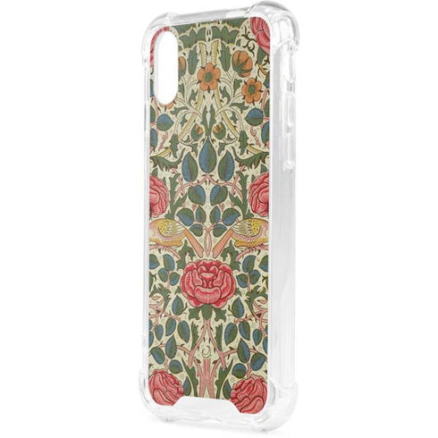 Rose by William Morris iPhone XS Clear Case