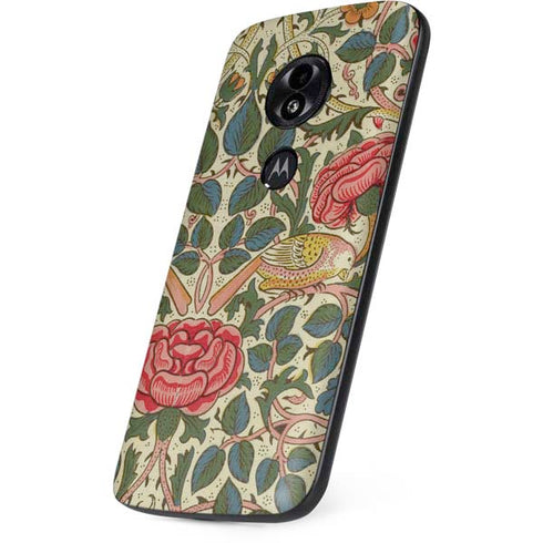 Rose by William Morris Moto E5 Play Skin