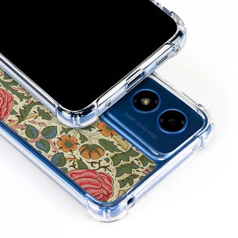 Rose by William Morris Moto G 5G (2024) Clear Case