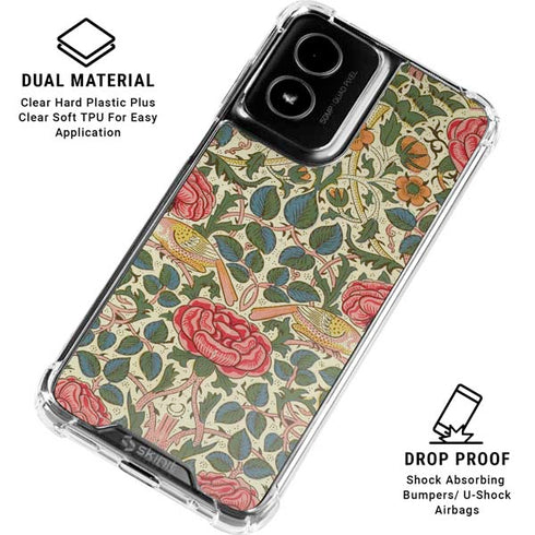 Rose by William Morris Moto G Power 5G (2024) Clear Case