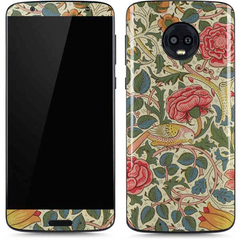 Rose by William Morris Moto G6 Skin