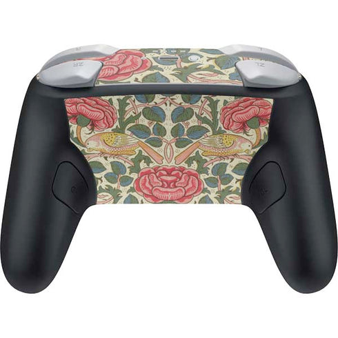 Rose by William Morris Nintendo Switch 2 (2025) Pro Controller Skin