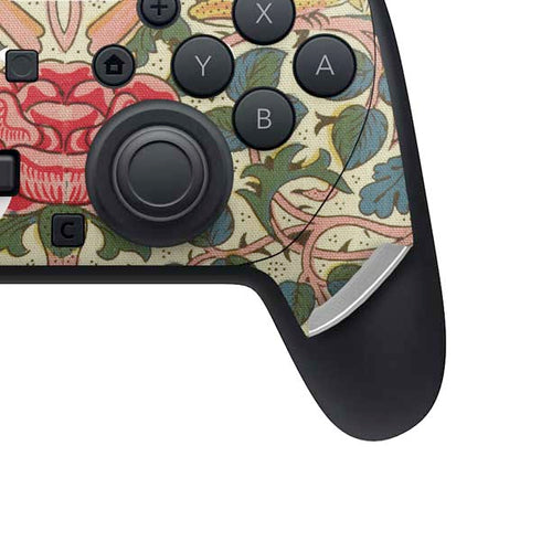 Rose by William Morris Nintendo Switch 2 (2025) Pro Controller Skin