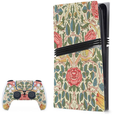 Rose by William Morris PS5 Pro Bundle Skin